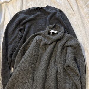 Frame/ Rag & bone Charcoal Knit Sweater bundle